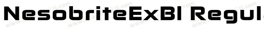 NesobriteExBl Regular字体转换
